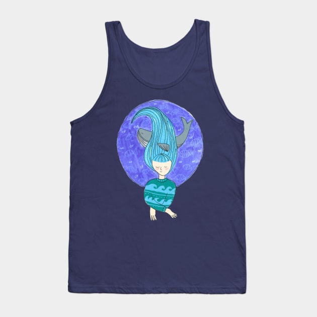 The girl and the whale Tank Top by DoodlesAndStuff